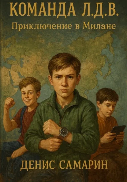 Обложка книги Дениса Самарина «Команда Л.Д.В. Приключение в Милане»